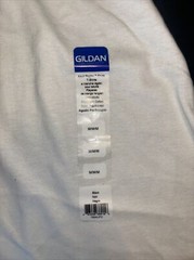 Gildan Medium 5700 Men’s Baseball T-Shirt 3/4 Sleeve Raglan Black/White NWT