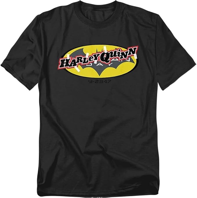 Batman Harley Quinn Day 9-23-17 Men’s Women’s T-Shirt XXL 2XL Black