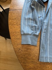 Lacoste Live men’s big logo long sleeve shirt SZ L Blue White