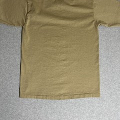 Vtg. 80s/90s Alore Single Stitch Blank Tan T-Shirt Small Made in USA Slub Cotton
