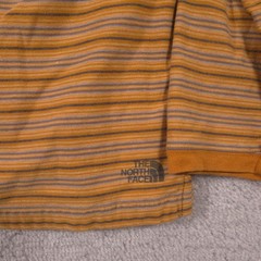 The North Face Shirt Mens Medium Orange Stripe A5 Series Long Sleeve Tee