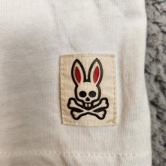 Psycho Bunny Graphic Tee WHITE/Neon (B6U141N1PC) Size 8 = XXL/2XL