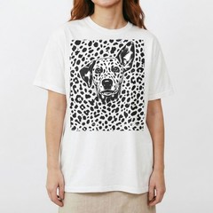 Halftone Dalmatian Portrait Streetwear Urban Dog Lover T-Shirt Retro Punk Tee