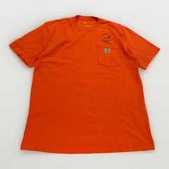 City of Boulder Colorado Public Works Carhartt Tee Men Med Orange K87 Pocket