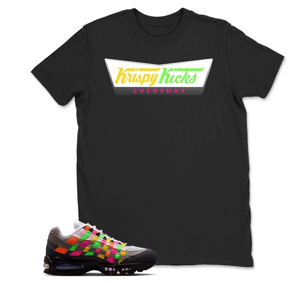 Krispy Kicks Shirt to Match Air Max 95 Woven, BLACK/WHITE