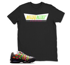Krispy Kicks Shirt to Match Air Max 95 Woven, BLACK/WHITE