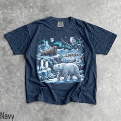 Arctic Wildlife Men Womens Comfort Tee