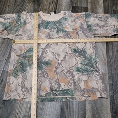 Vintage 90s Natural Gear Shirt Men’s Large USA Camo Pocket (Paint Spots) Spruce