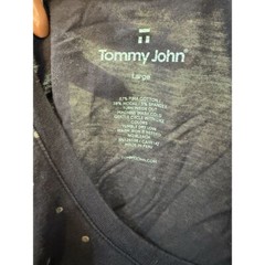 Tommy John TShirt Mens Large Blue Polka Dot Sleep Wear Comfort Modal Pajamas PJ