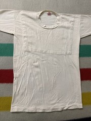 Vintage 30s 40s Paneled White Blank Tee Jersey All 100% Cotton 20×29.5 Very Rare