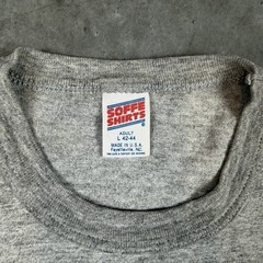 Vintage School T Shirt Mens Large Gray Faded Single 90s USA Preowned