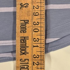 BYLT Drop Cut Lux Shirt Large Striped Short Sleeve NWT