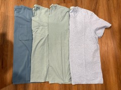 Men’s Cotton T-Shirts, Lot Of 4, New, Size Medium, Pocketed, 100% Cotton