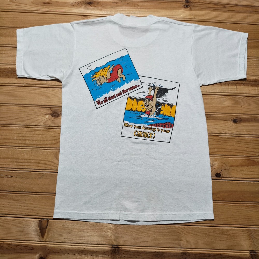 Vintage 1998 Cobb County Championship Swimming Sports Graphic T-Shirt – Small
