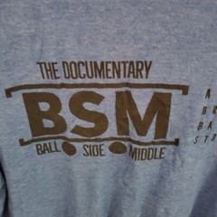 BSM The Documentary Ball Side Middle Brooklyn Basketball Story Blue T Shirt XL