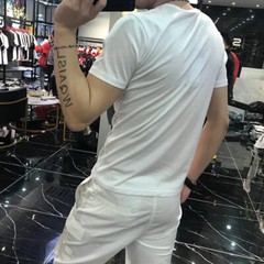 New Fashion Trend Butterfly Hot Drilling Rhinestones Summer Luxury Men T-Shirt