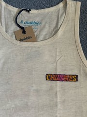 Chubbies Men’s The Wind Slammer Tank Top Graphic Sunset Waves Shirt New NWT