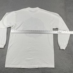 Vtg Delta Large White Shirt Fragile Earth Common Threads 90s Made In USA Art Tee