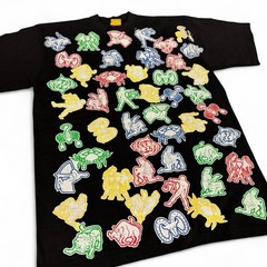 Vintage Y2K AOP astrological sign streetwear skater tee Sz XL Hip Hop Grunge