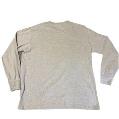 Supreme Men’s M Gray Long Sleeve Floral Graphic Logo Crew Neck Cotton T-Shirt