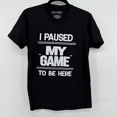 Brooklyn Vertical I Paused My Game To Be Here Funny Gamer Graphic T-Shirt Men S