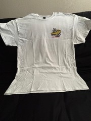 Only 1 of its Kind EXIST “STREET B-OUT”: DTG PRINT On 100% COTTON WHITE XLGE T’s
