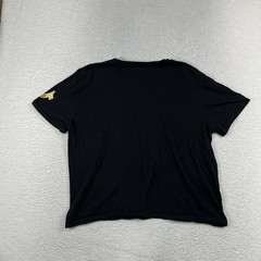 True Religion Men’s Black V-Neck T-Shirt Large Fits Wide And Short (M Oversized)