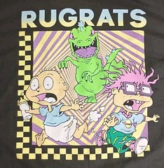 Nickelodeon Rugrats T Shirt sz M Chest 19in Length 29in Black NWOT.