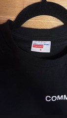 Supreme x Comme des Garcons CDG FW15 Long Sleeve Black T-Shirt Size S