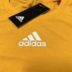 adidas Cotton Amplifier Tee Short Sleeve Gold EK0168 Men’s Size Large – NWT