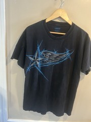 Carbon Y2K Mens Graphic Tee Black Large Shirt Clothing