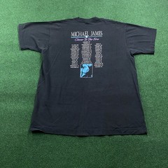 Vintage Michael James Shirt Mens XL Black 90S Country Closer To The Fire Tee USA