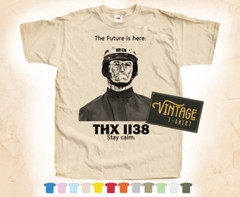 Black Print THX 1138 vol.2 T-SHIRT Tee Vintage Poster 12 Colors S-5XL