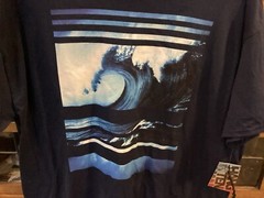 NWT HANG TEN Navy Blue Ocean Waves Surfing S/S T-shirt SZ XL – Cool