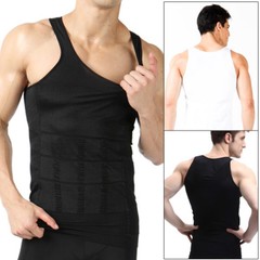 US Men Shaper Vest Full Body Slimming Tummy Underwear Shapewear Beer Belly Shirt