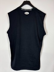 UNDER ARMOUR T-Shirt Men’s XL Pullover Crew Neck Sleeveless Stretchy Black