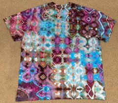 Handmade Ice Tie Dye T-Shirt 2XL Mens Womens Soft Cotton Glitch
