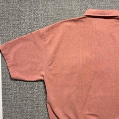 Vintage 80s 90s Envoy Mens Polo Shirt Pink Mauve Banded Hem Short Sleeve Retro M