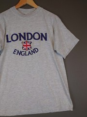 London England Graphic Tourist Tee Short Sleeve T Shirt Gray Men’s Size Medium