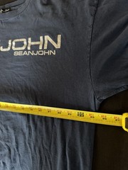 Vintage 2000s Y2K Sean John Navy Blue Spell Out T Shirt XL – Boxy Fit