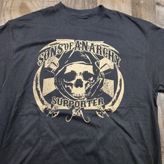 Mens Sons Of Anarchy Size XL SOA Road Gear Prospect Supporter Graphic Tee shirt