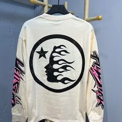 Hellstar Studios Retro Letter print Long Sleeve T-shirt – Multiple Colors + Size