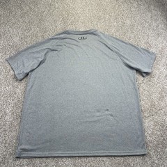 Under Armour Heatgear Training T Shirt Mens 2XL Gray Short Sleeve Raglan 1228539