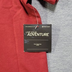 Eddie Bauer T Shirt Mens Large Red Legend Wash Crew Neck Pocket Casual NWT