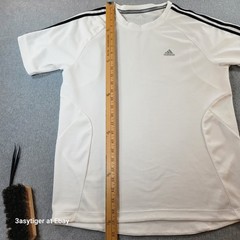 Adidas Essentials Clima365 Climalite Cool Tech Athletic Top White Black Men’s M
