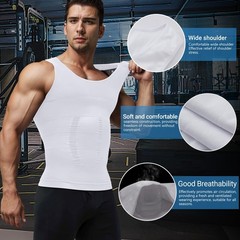 Men’s Gynecomastia Compression Shirt – Slimming Tummy Control Shapewear Vest