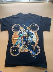 Kingdom Hearts Shirt Mens S Black Disney Disney Square Enix Graphic Tee Gaming