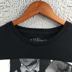 Mako Graphic Print Tee T-Shirt Mens L Black Cotton Short Sleeve Crew Neck Casual