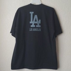 2X Pro Team Super Heavy Weight Los Angeles LA Baseball “RESPECT” Black T-Shirt
