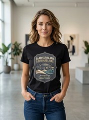 Saadiyat Island Abu Dhabi UAE Luxury Graphic T-Shirt Unisex Travel Tee